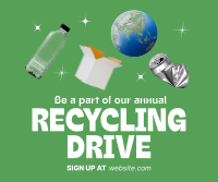 Eco Recycling Drive Facebook Post Preview