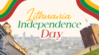 Rustic Lithuanian Independence Day Facebook Event Cover Design