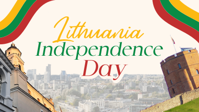 Rustic Lithuanian Independence Day Facebook event cover Image Preview