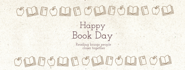 Book Day Message Facebook Cover Design Image Preview