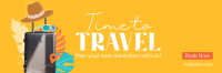 Time to Travel Twitter Header Design