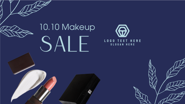 10.10 Makeup Sale  Facebook Event Cover Design Image Preview