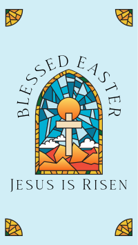 Easter Stained Glass YouTube short Image Preview