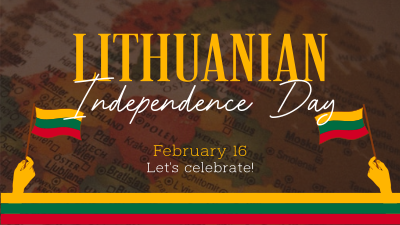 Modern Lithuanian Independence Day Facebook event cover Image Preview