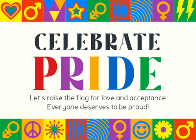 Pride Month Diversity Postcard Image Preview