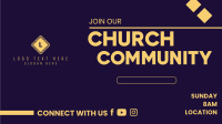 Church Community Zoom Background Design