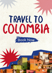 Travel to Colombia Paper Cutouts Poster Image Preview