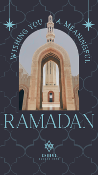 Greeting Ramadan Arch Facebook Story Design