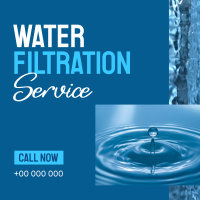 Water Filtration Service Linkedin Post Design