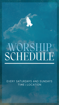 Simple Church Schedule Instagram Story Preview