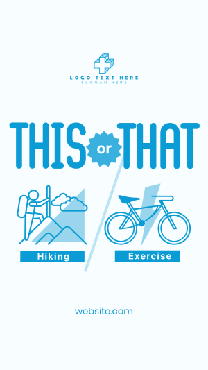 This or That Exercise Facebook story Image Preview