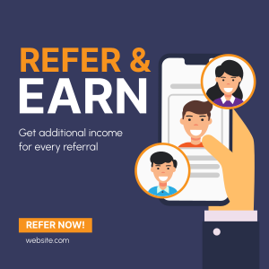 Refer and Earn Instagram post Image Preview