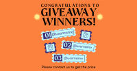 Giveaway Winners Stamp Facebook Ad Design