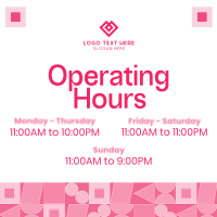 Geometric Corporate Schedule Instagram Post Preview