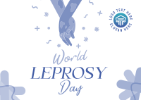 Celebrate Leprosy Day Postcard Design