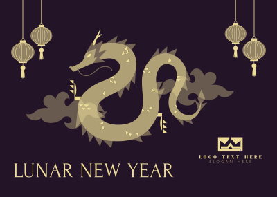 New Year of the Dragon Postcard Image Preview