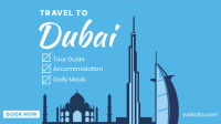 Dubai Travel Package Facebook Event Cover Design