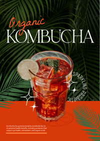 Organic Kombucha Flyer Design