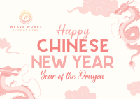 Chinese New Year Dragon Postcard Image Preview