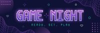 Futuristic Game Night Twitter Header Image Preview