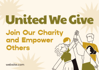 Charity Empowerment Postcard Image Preview