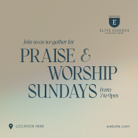 Sunday Worship Instagram post Image Preview