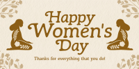 Rustic International Women's Day Twitter Post Design