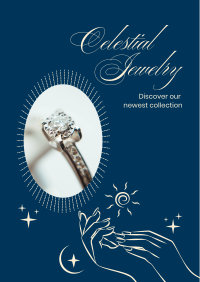 Celestial Jewelry Collection Flyer Design