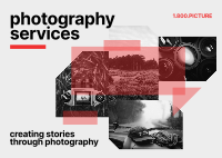 Storytelling Through Photography Postcard Design