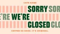 Minimalist Fun Closed Cafe Video Image Preview