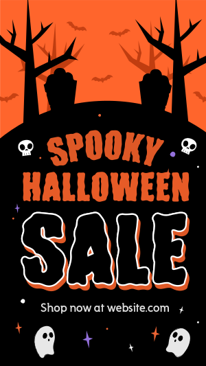 Spooky Ghost Sale Instagram story Image Preview