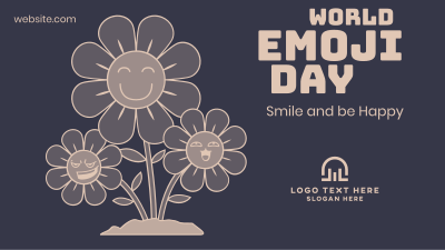 Sunflower Emoji Facebook event cover Image Preview