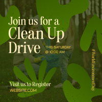 Clean Up Drive Instagram Post Design
