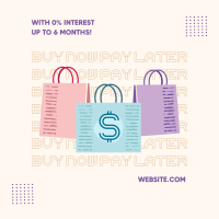 Pay Later Shopping Instagram Post Design