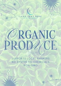 Minimalist Organic Produce Poster Design