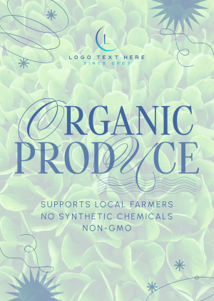 Minimalist Organic Produce Poster Image Preview