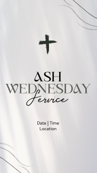 Minimalist Ash Wednesday Instagram reel Image Preview