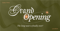 Elegant Grand Opening Facebook Ad Preview