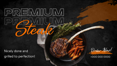 Premium Steak Order Facebook event cover Image Preview