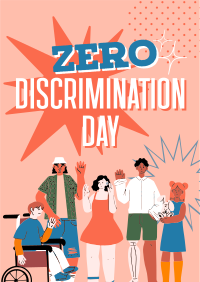 Zero Discrimination Advocacy Flyer Design