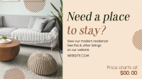 Cozy Place to Stay Facebook event cover Image Preview