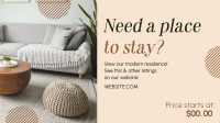 Cozy Place to Stay Facebook Event Cover Image Preview