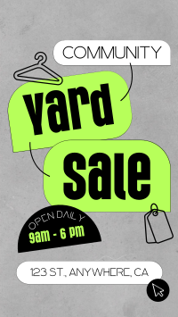 Community Yard Sale Thrift Facebook story Image Preview