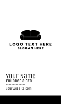 Black Couch Business Card Design