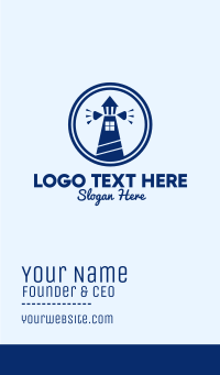 Lighthouse Home  Business Card Design