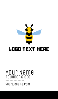 Flying Bee Business Card | BrandCrowd Business Card Maker