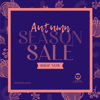 Leaves and Pumpkin Promo Sale Instagram post Image Preview