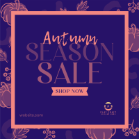 Leaves and Pumpkin Promo Sale Instagram post Image Preview