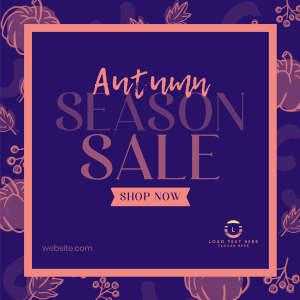 Leaves and Pumpkin Promo Sale Instagram post Image Preview