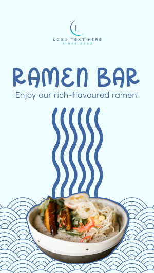 Ramen Restaurant Instagram story Image Preview